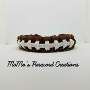 Football Paracord Bracelet. All Sizes. Handmade